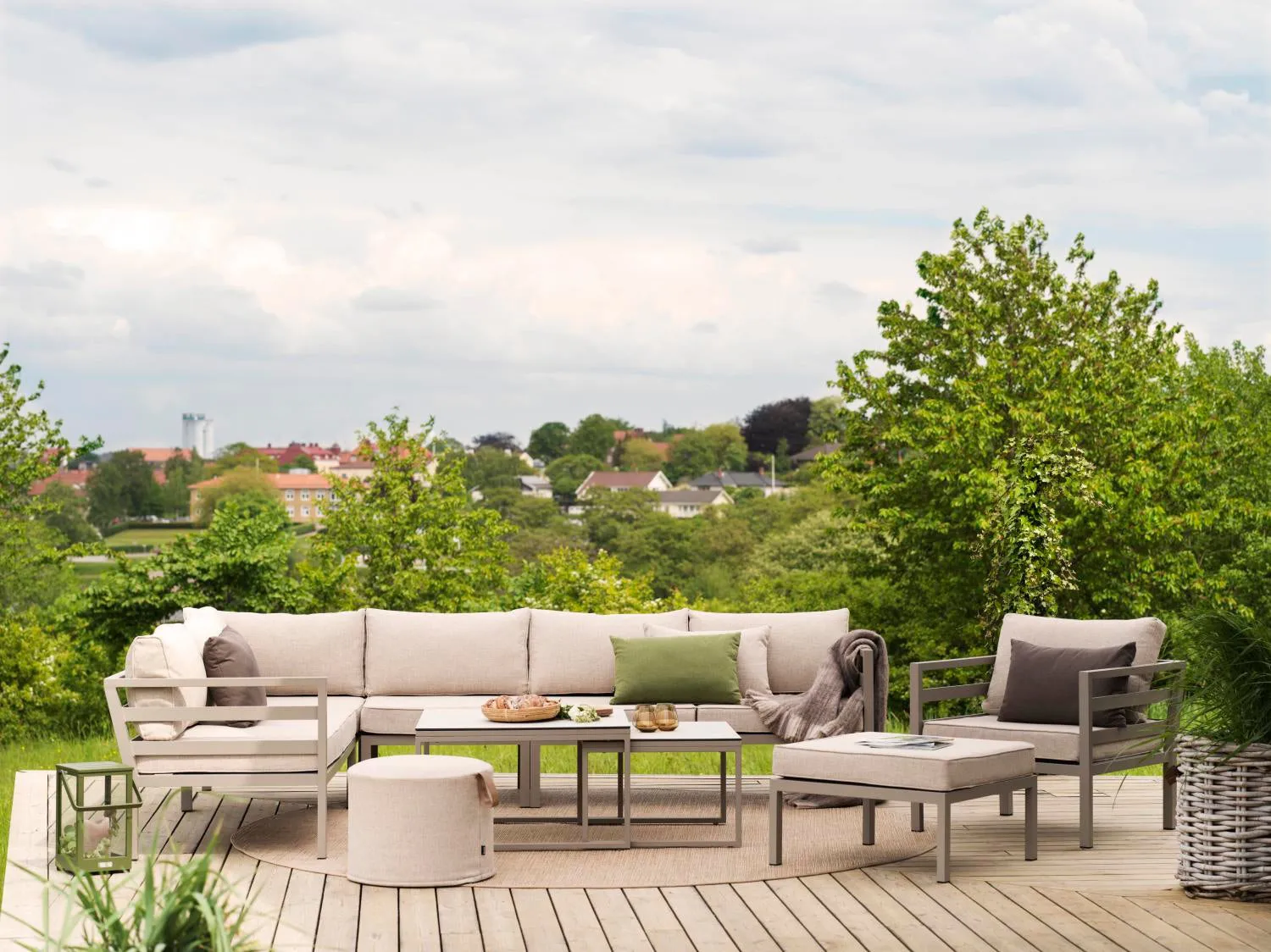 Weldon アームチェア, Khaki-sand Brafab