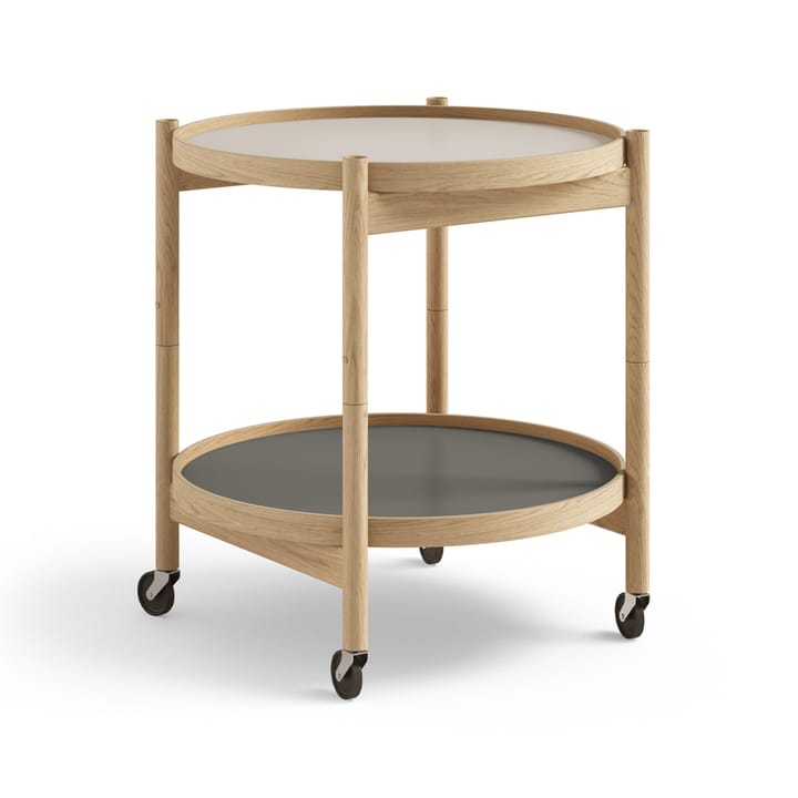 Bølling トレイテーブル モデル 50 - Stone, oiled oak stand - Brdr. Krüger