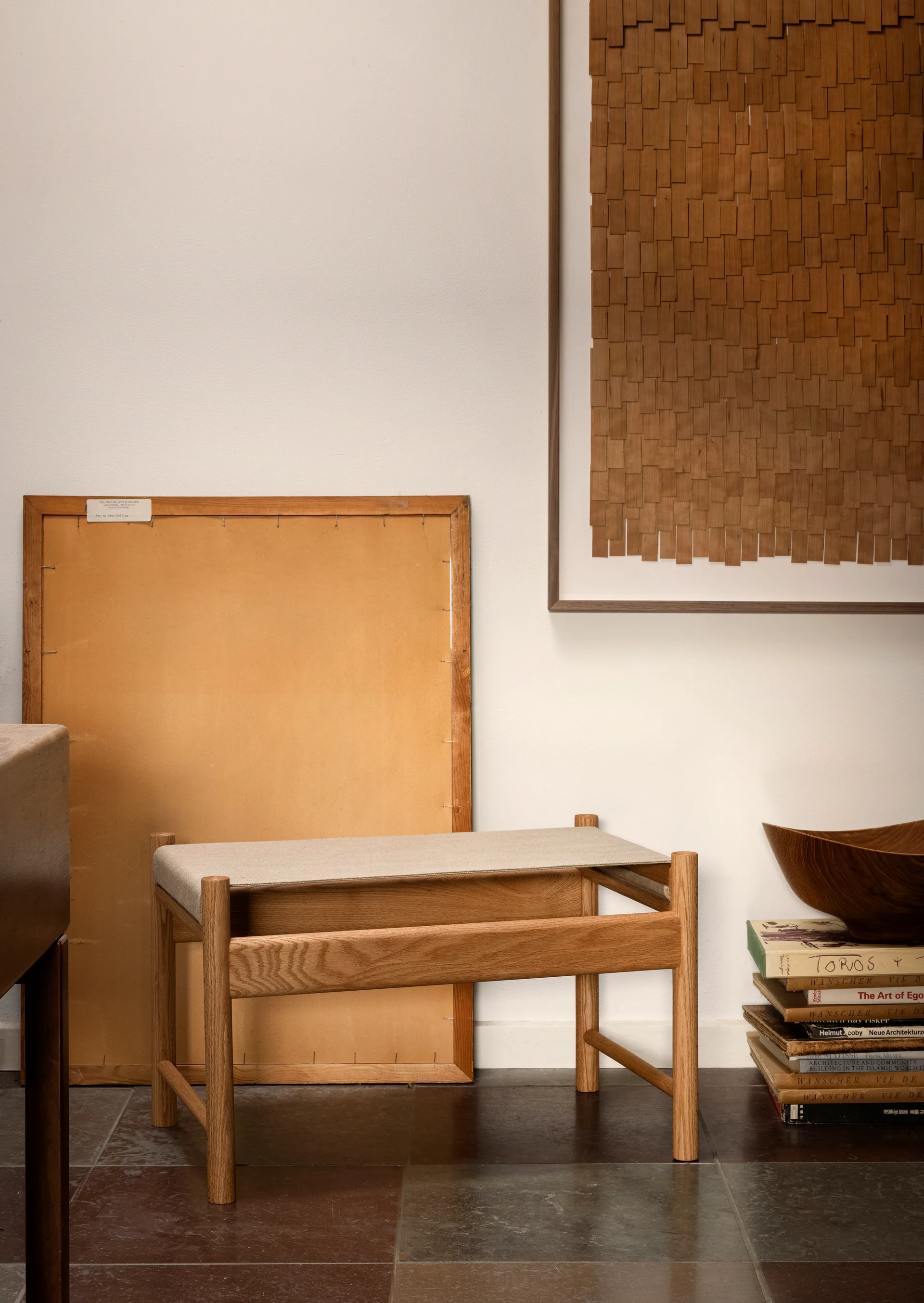 HB スツール, Oiled oak-canvase Brdr. Krüger