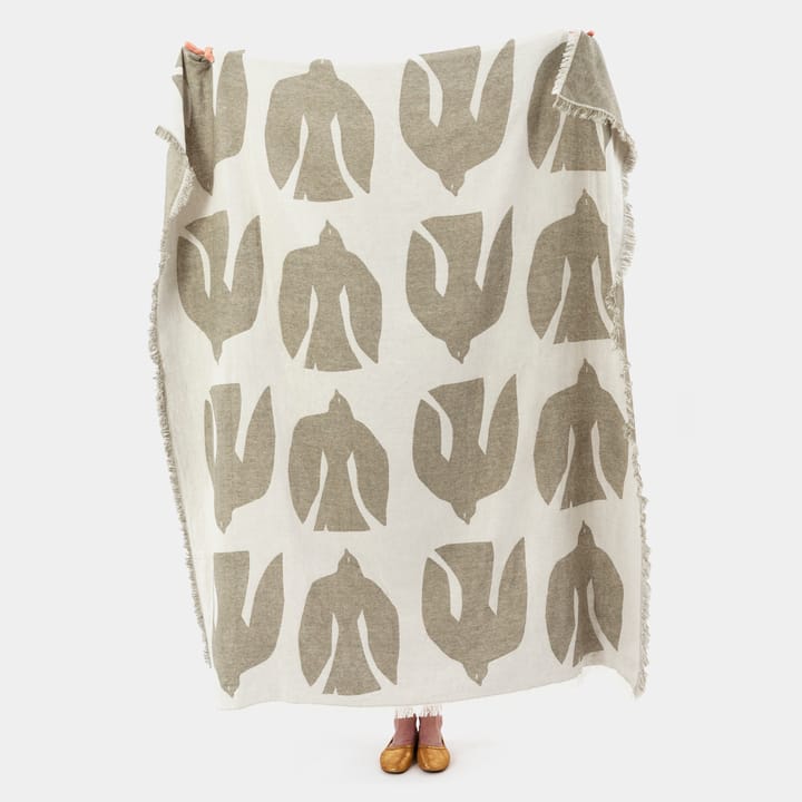Early bird ウールブランケット 130x170 cm, Olive Brita Sweden | ブリタ スウェーデン