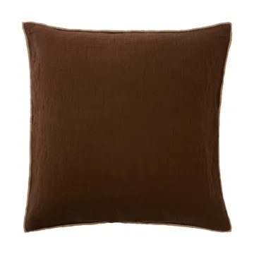 Evy ピローケース - Brown, 50x50 cm - Brita Sweden | ブリタ スウェーデン