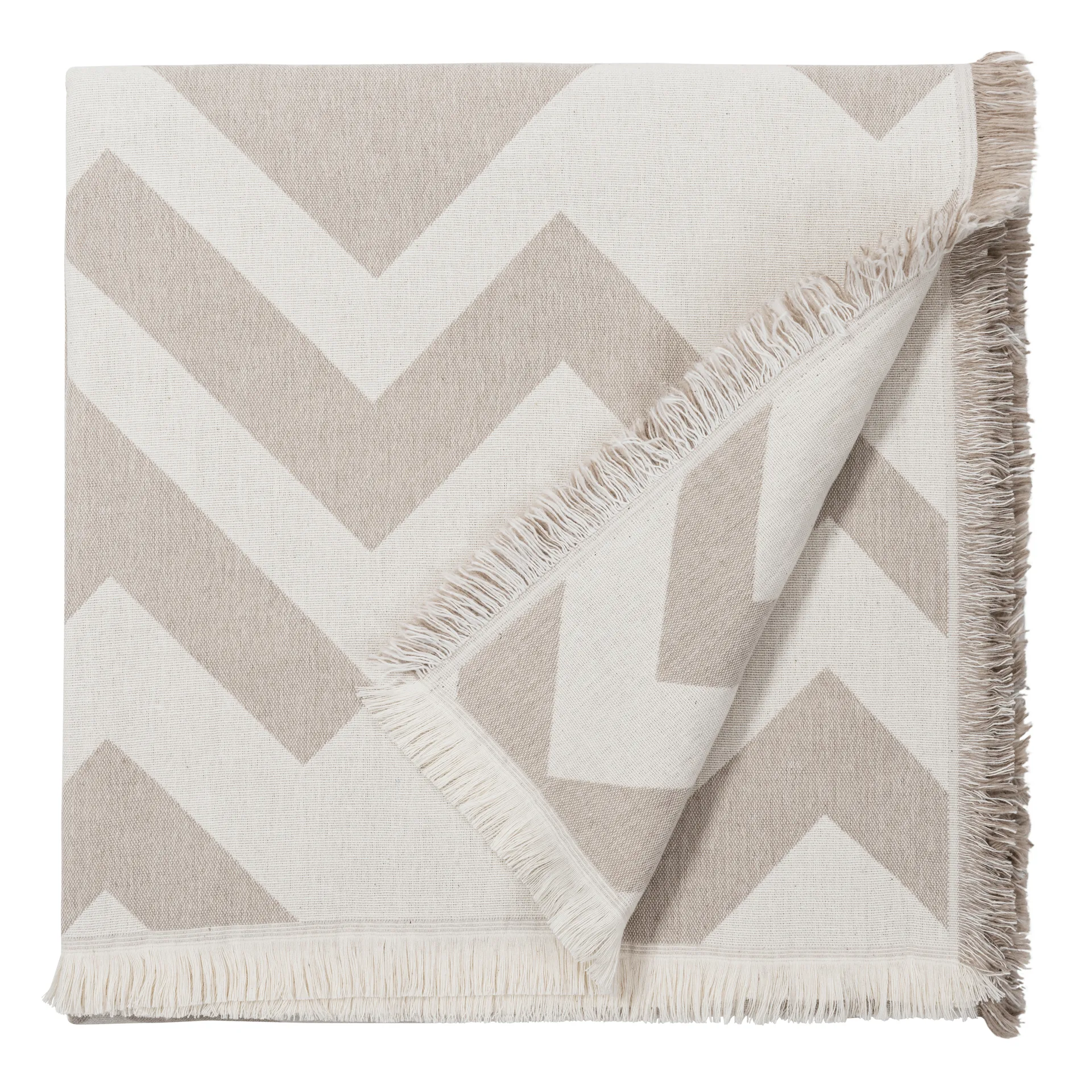 Florens コットン ブランケット, Greige (beige) Brita Sweden | ブリタ スウェーデン