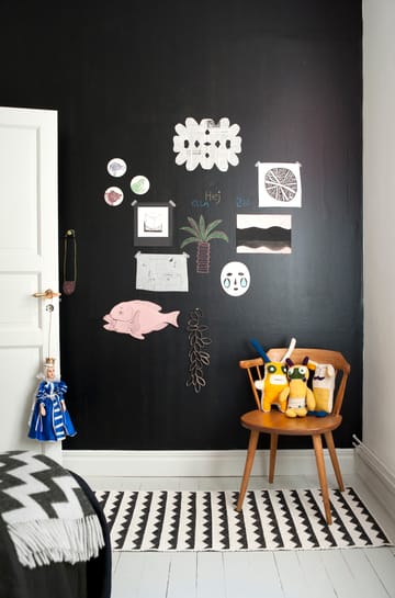 Gittan ラグ ブラック - 70x250 cm - Brita Sweden | ブリタ スウェーデン