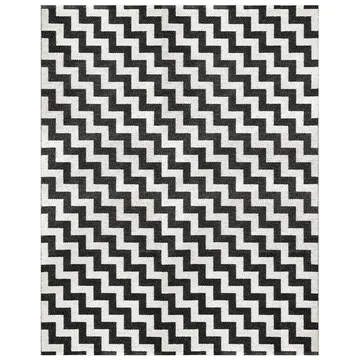 Gunnel ラグ ブラック ラージ - 150x200 cm - Brita Sweden | ブリタ スウェーデン