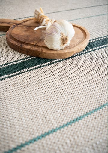 Trapeze ラグ  emerald (cream white-green) - 80x300 cm - Brita Sweden | ブリタ スウェーデン