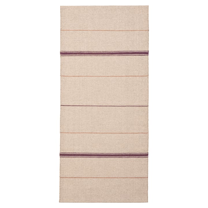 Trapeze ラグ  tableeaux (cream white-vinred) - 80x300 cm - Brita Sweden | ブリタ スウェーデン