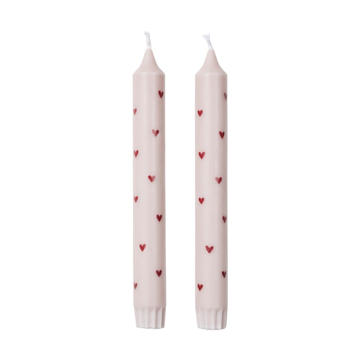 Amor テ�ーパードキャンドル 2本 - Light pink-red - Broste Copenhagen | ブロスト コペンハーゲン