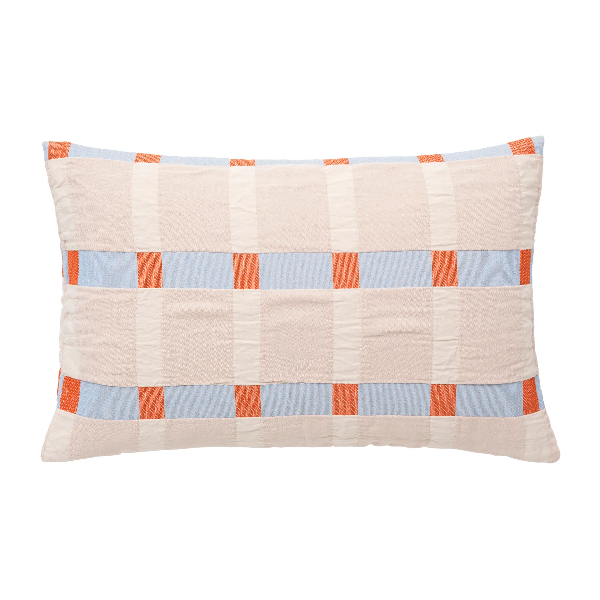 Asta ピローケース 40x60 cm, Pumkin orange-pale blush Broste Copenhagen | ブロスト コペンハーゲン