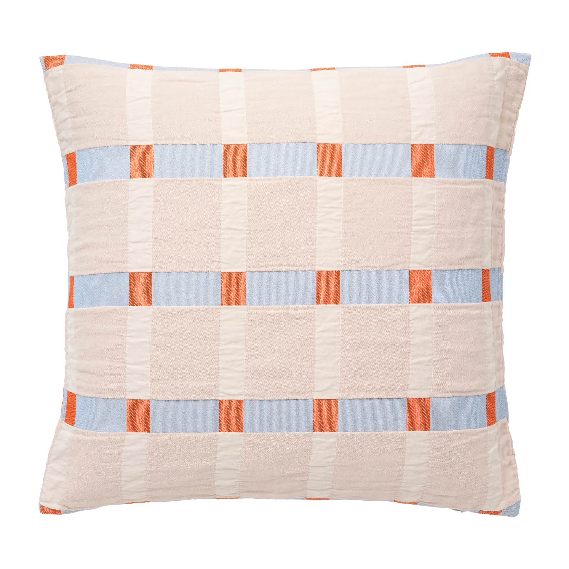 Asta ピローケース 60x60 cm, Pumkin orange-pale blush Broste Copenhagen | ブロスト コペンハーゲン