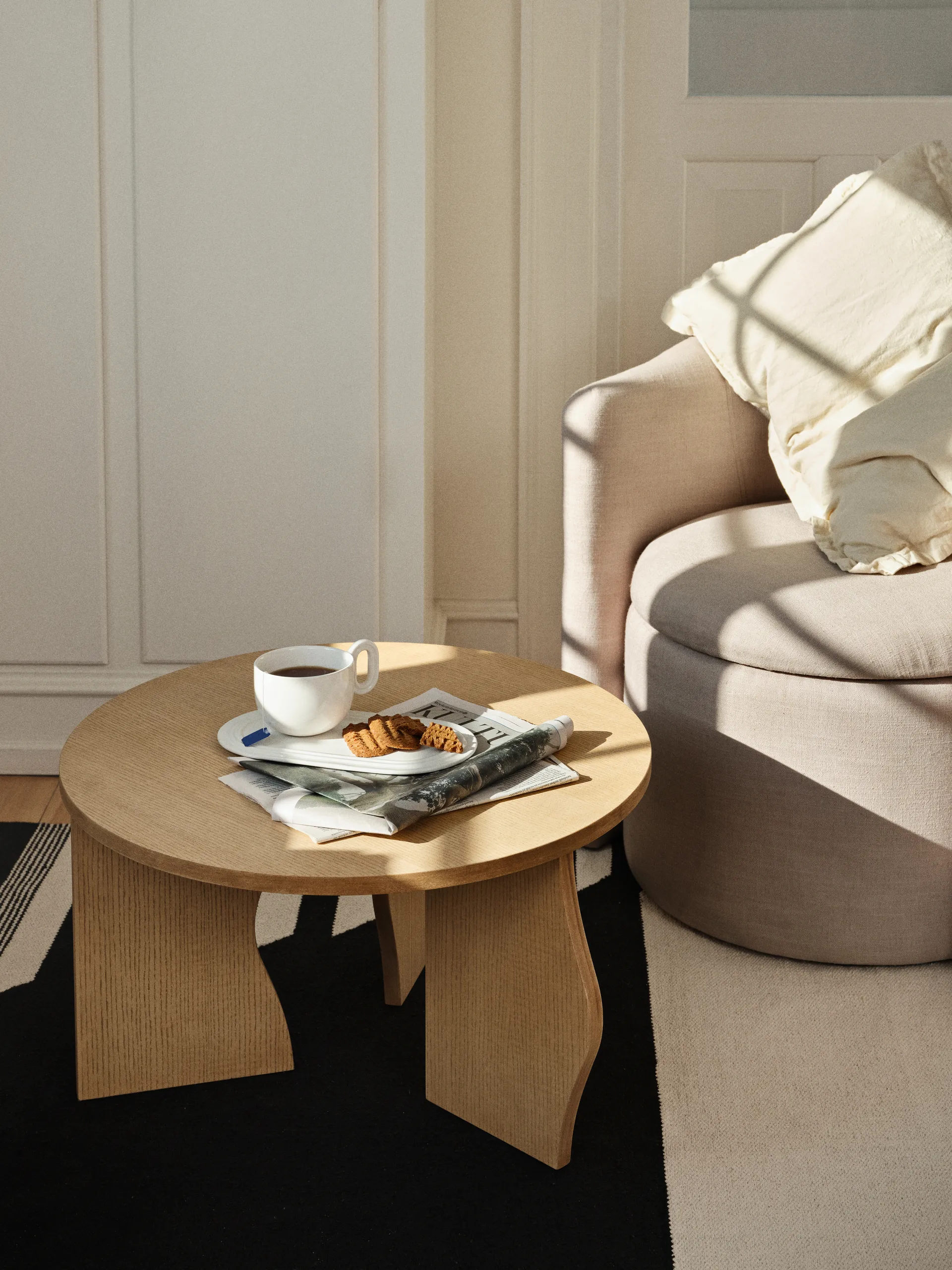 Brook テーブル Ø60 cm, Natural Broste Copenhagen | ブロスト コペンハーゲン