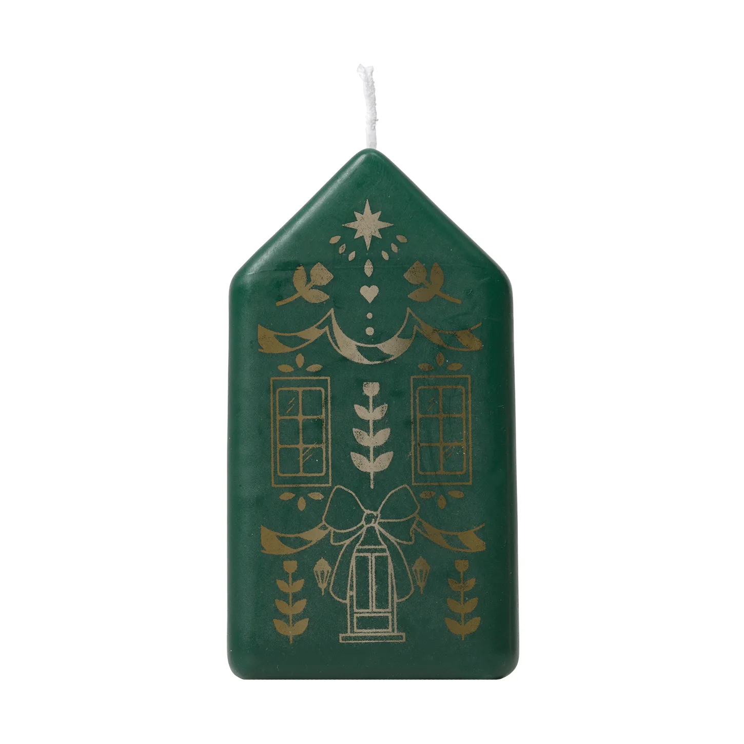 Casa ブロックキャンドル, Dark Green-Gold Broste Copenhagen | ブロスト コペンハーゲン
