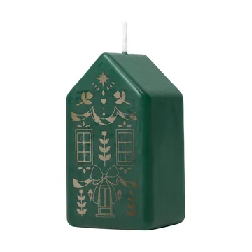 Casa ブロックキャンドル - Dark Green-Gold - Broste Copenhagen | ブロスト コペンハーゲン
