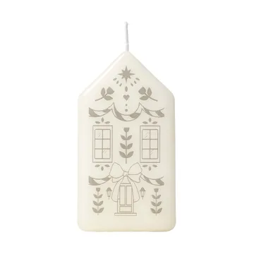 Casa ブロックキャンドル - White-Silver - Broste Copenhagen | ブロスト コペンハーゲン