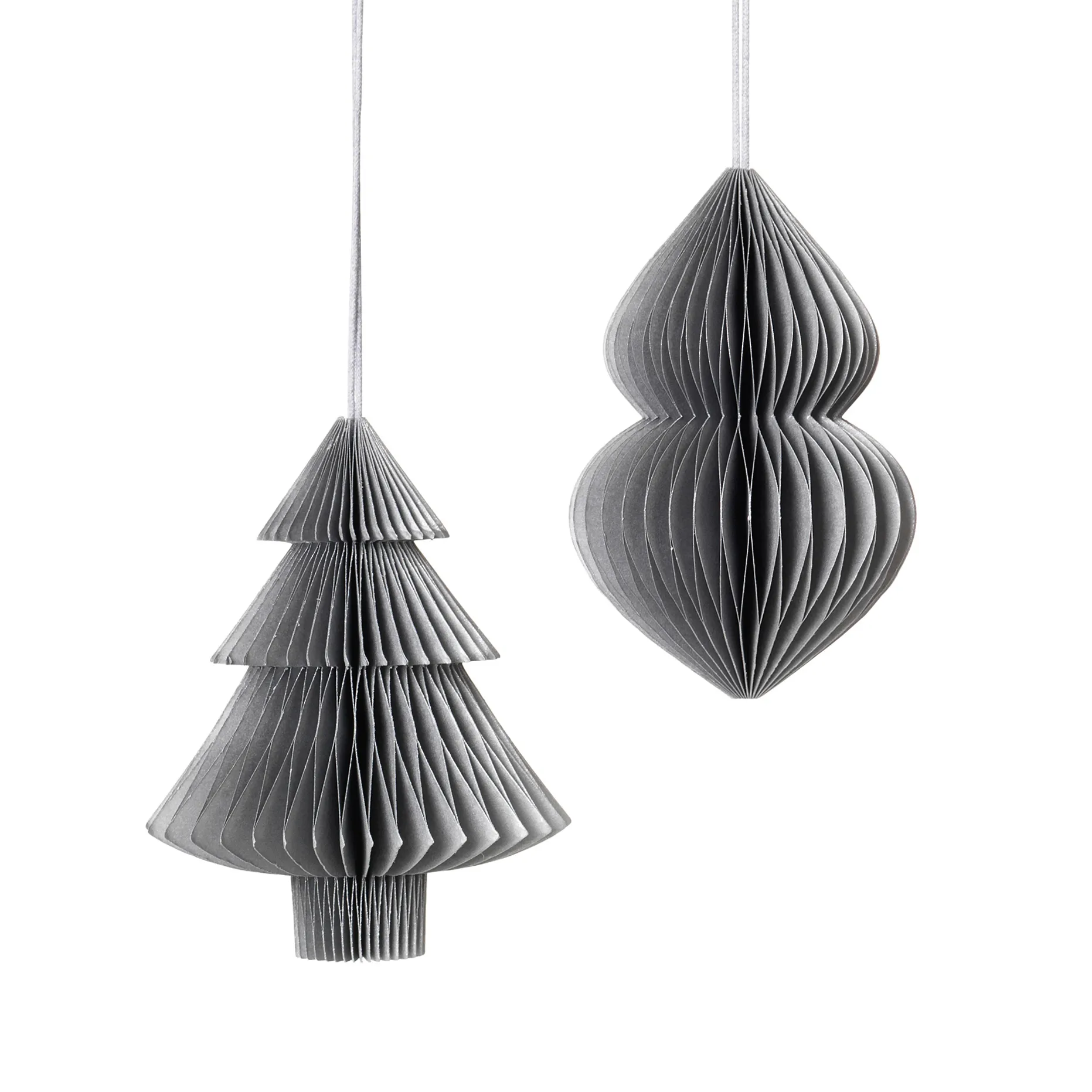 Christmas mix Tree クリスマスオーナメント 2個セット Silver Broste Copenhagen