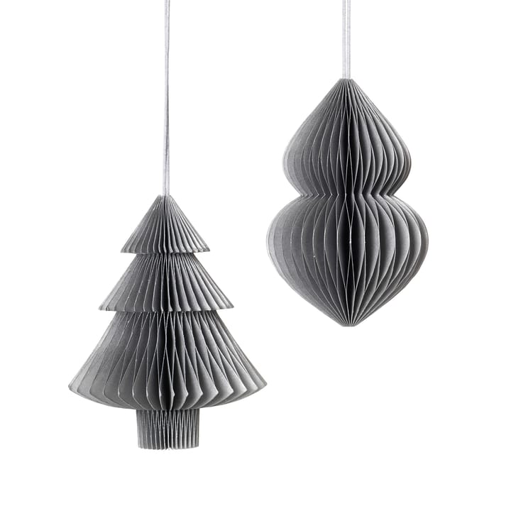 Christmas mix Tree クリスマスオーナメント 2個セット Silver Broste Copenhagen | ブロスト コペンハーゲン