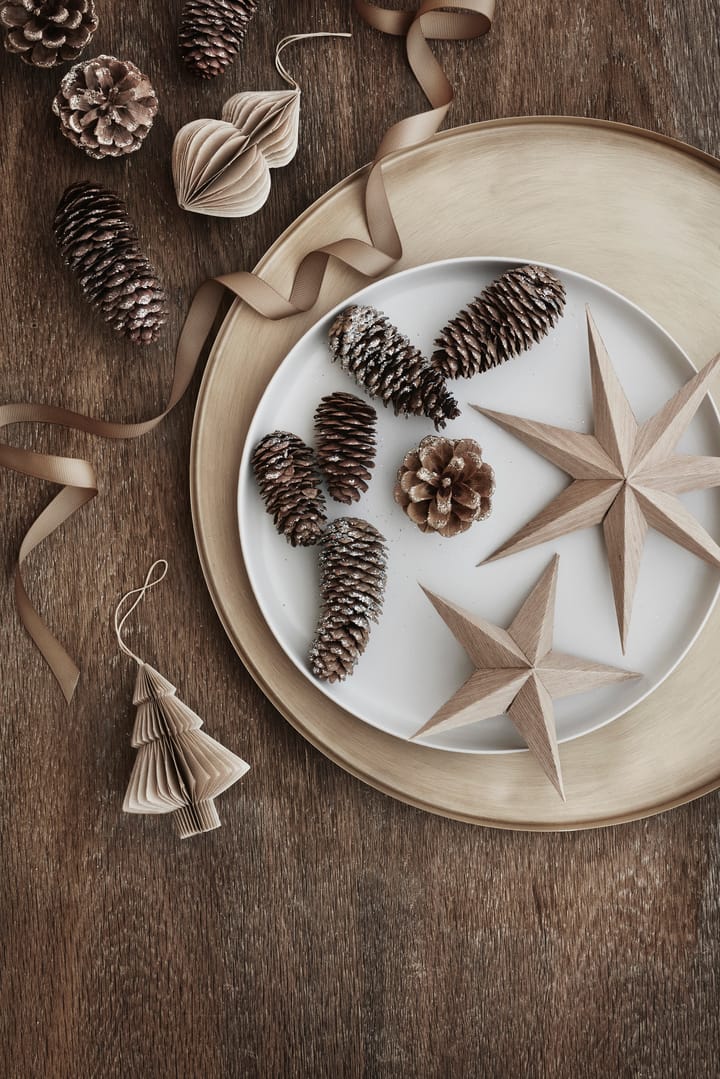 Christmas mix Tree クリスマスオーナメント natural brown 2個セット - Natural brown - Broste Copenhagen | ブロスト コペンハーゲン