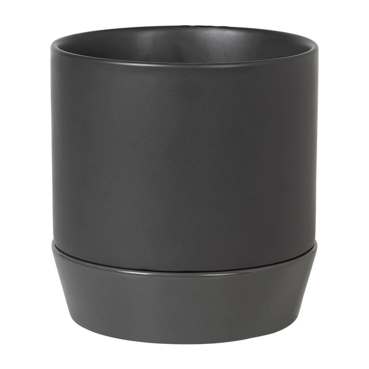 Denise 植木鉢 with ソーサー Ø18 cm - Charcoal grey - Broste Copenhagen | ブロスト コペンハーゲン