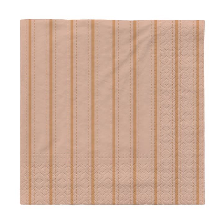 Dolly ペーパーナプキン 33x33 cm 20枚 - Soft pink-cinnamon sand - Broste Copenhagen | ブロスト コペンハーゲン