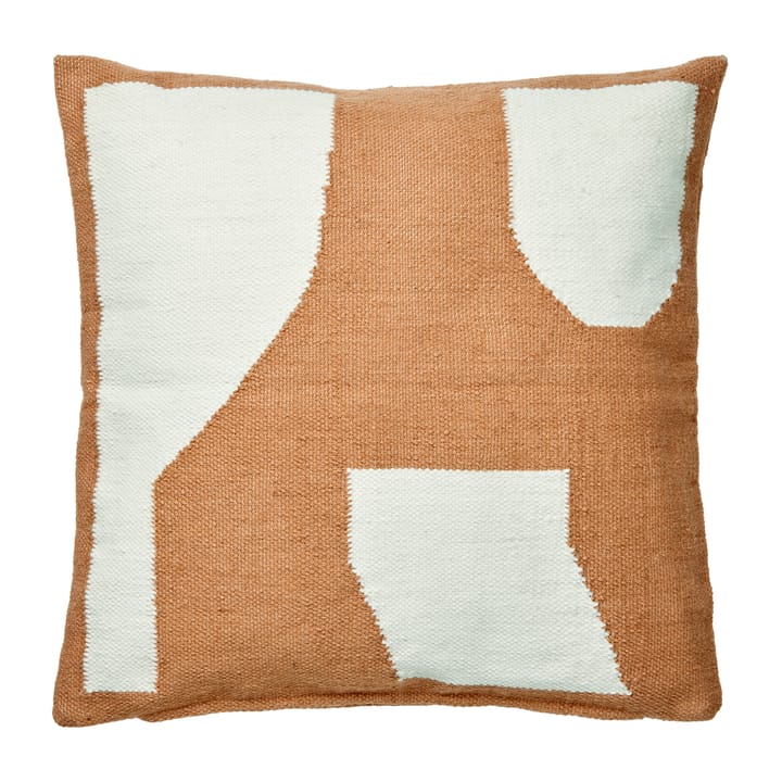 Eilo ピローケース 50x50 cm - Recycled pet nut brown - Broste Copenhagen | ブロスト コペンハーゲン