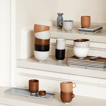 Eli ボウル Ø11 cm - soft blue dots - Broste Copenhagen | ブロスト コペンハーゲン