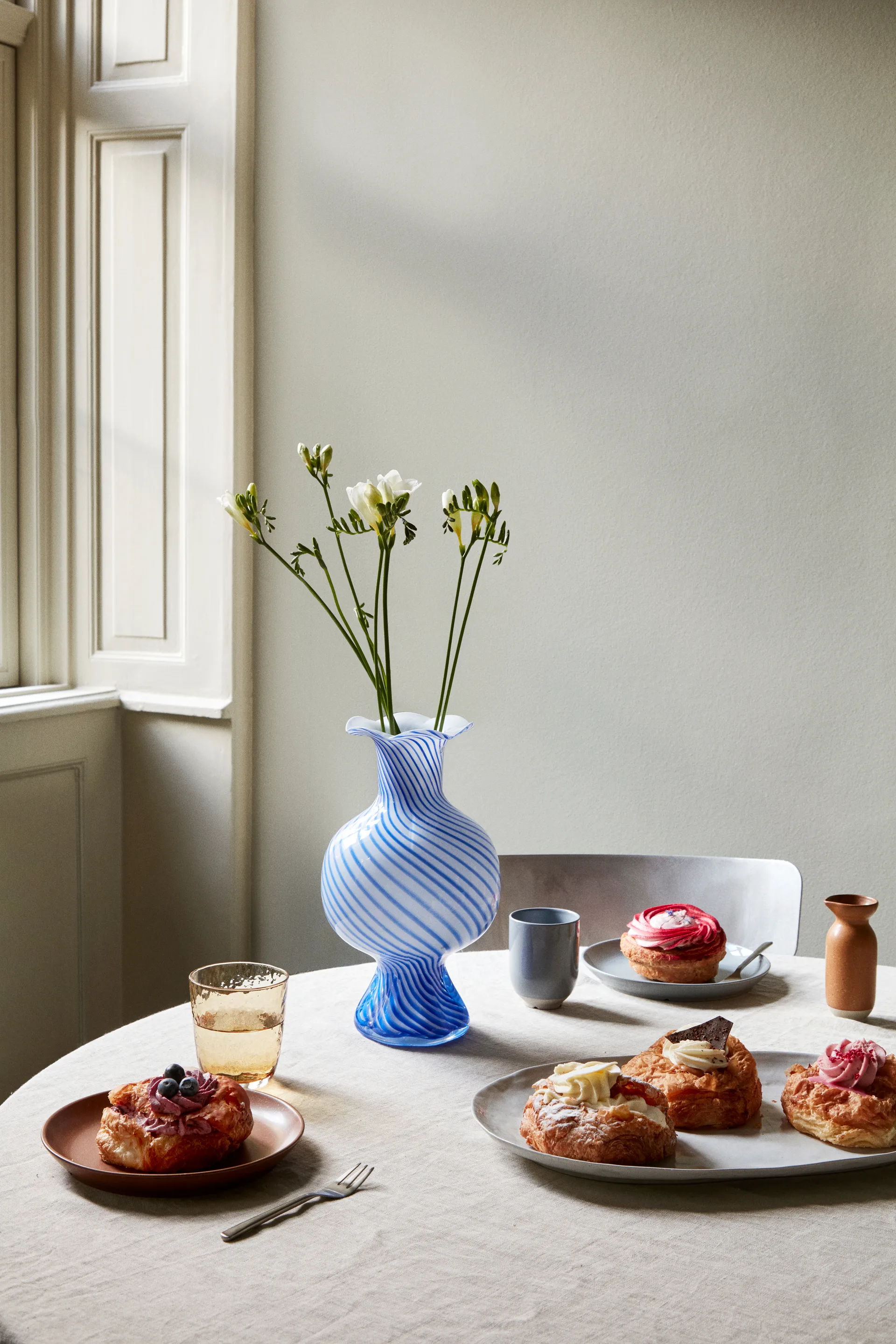 Eli スモールプレート Ø20 cm, Soft blue Broste Copenhagen | ブロスト コペンハーゲン