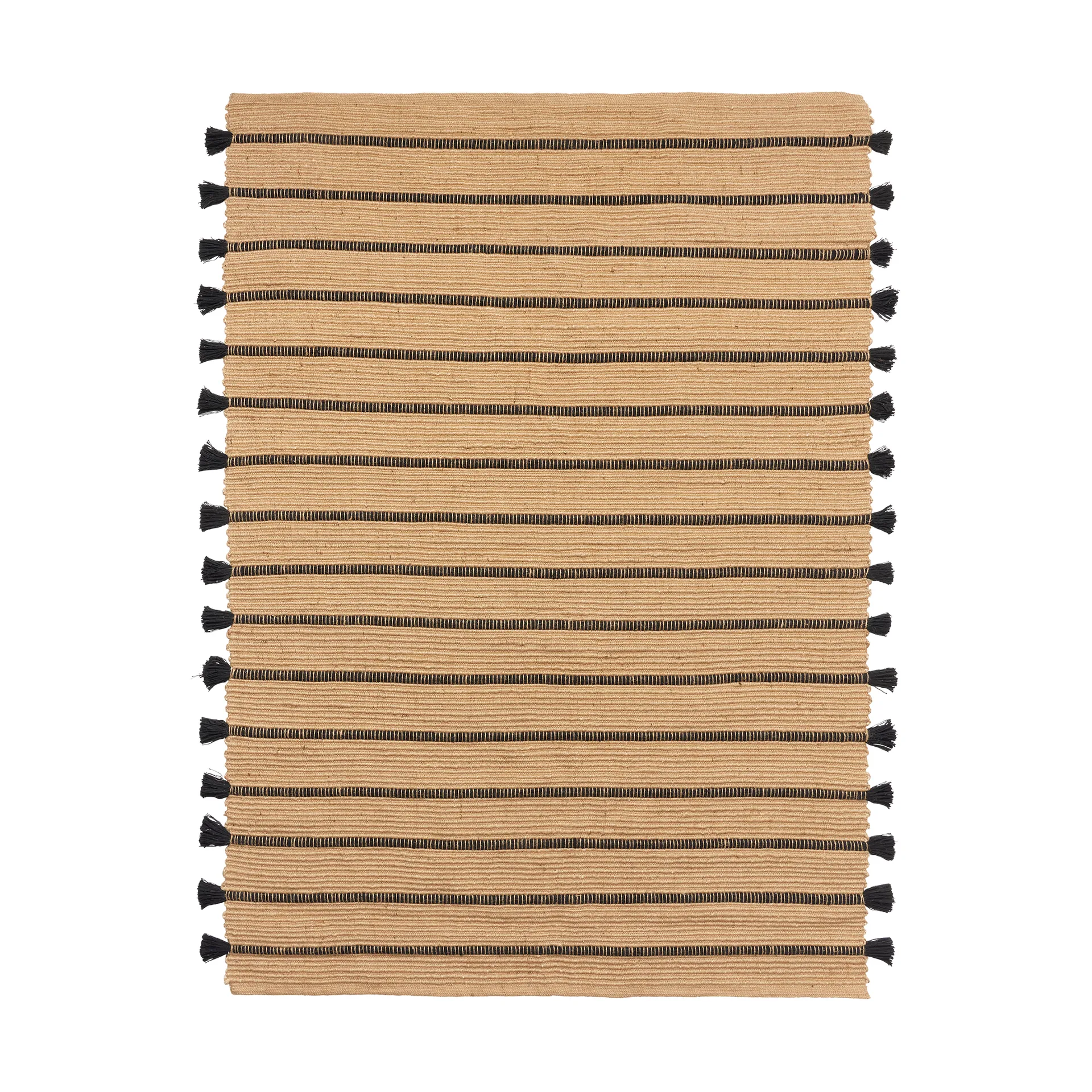 Ezra ラグ 140x200 cm, Natural-black Broste Copenhagen | ブロスト コペンハーゲン