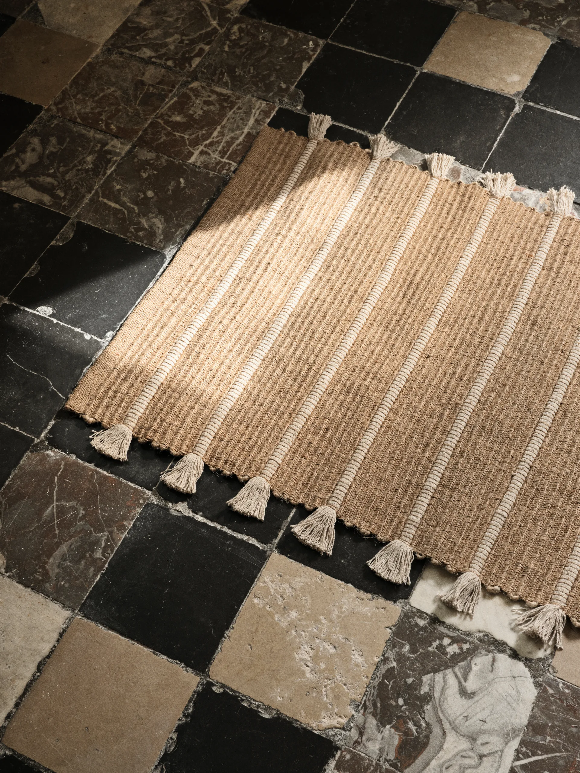 Ezra ラグ 70x140 cm, Natural off-white Broste Copenhagen | ブロスト コペンハーゲン