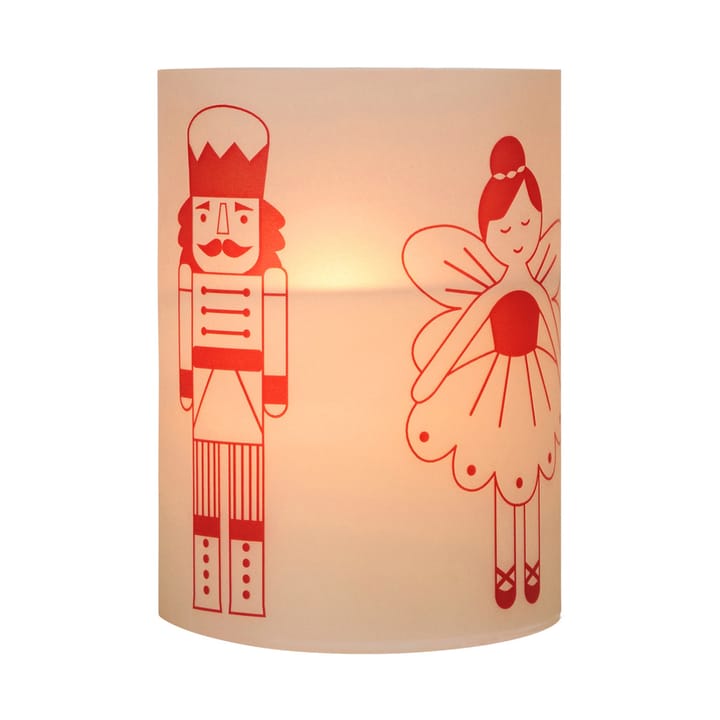 Fairy Tale キャンドル 12 cm, White-red Broste Copenhagen | ブロスト コペンハーゲン