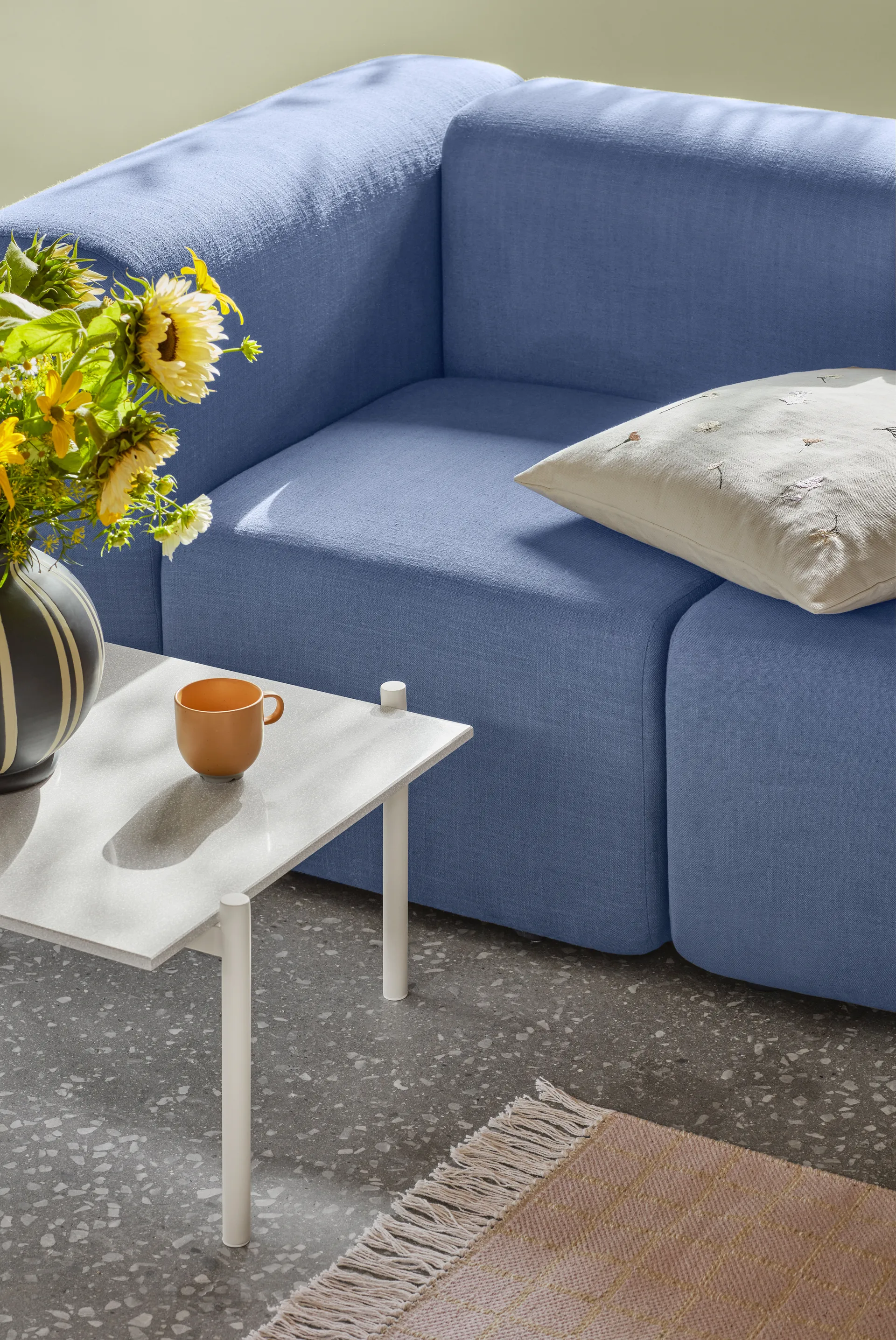 Flora ピローケース 50x50 cm, Multi Broste Copenhagen | ブロスト コペンハーゲン