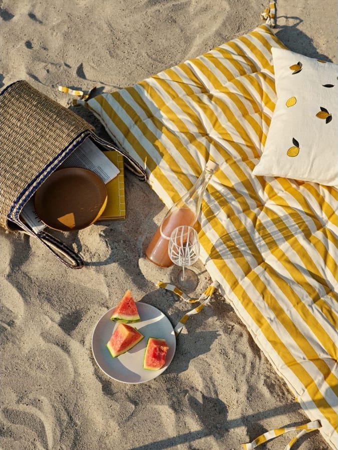 Franca ストランドラグ 70x200 cm, Harvest gold Broste Copenhagen | ブロスト コペンハーゲン