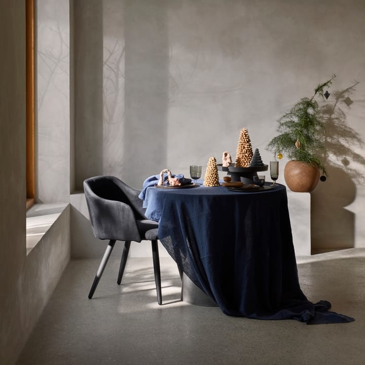Gracie テーブルクロス 160x300 cm, dark blue Broste Copenhagen | ブロスト コペンハーゲン