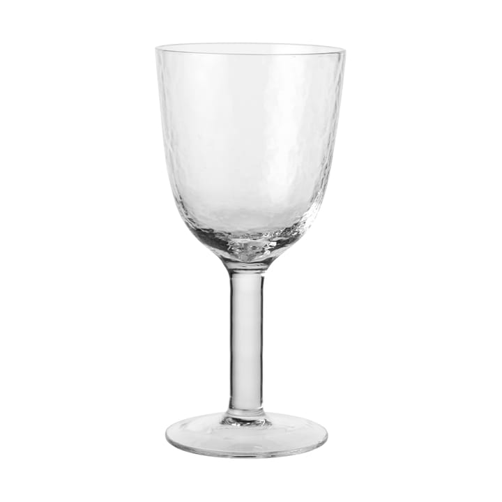 Hammered 白ワイングラス 30 cl - Clear - Broste Copenhagen | ブロスト コペンハーゲン