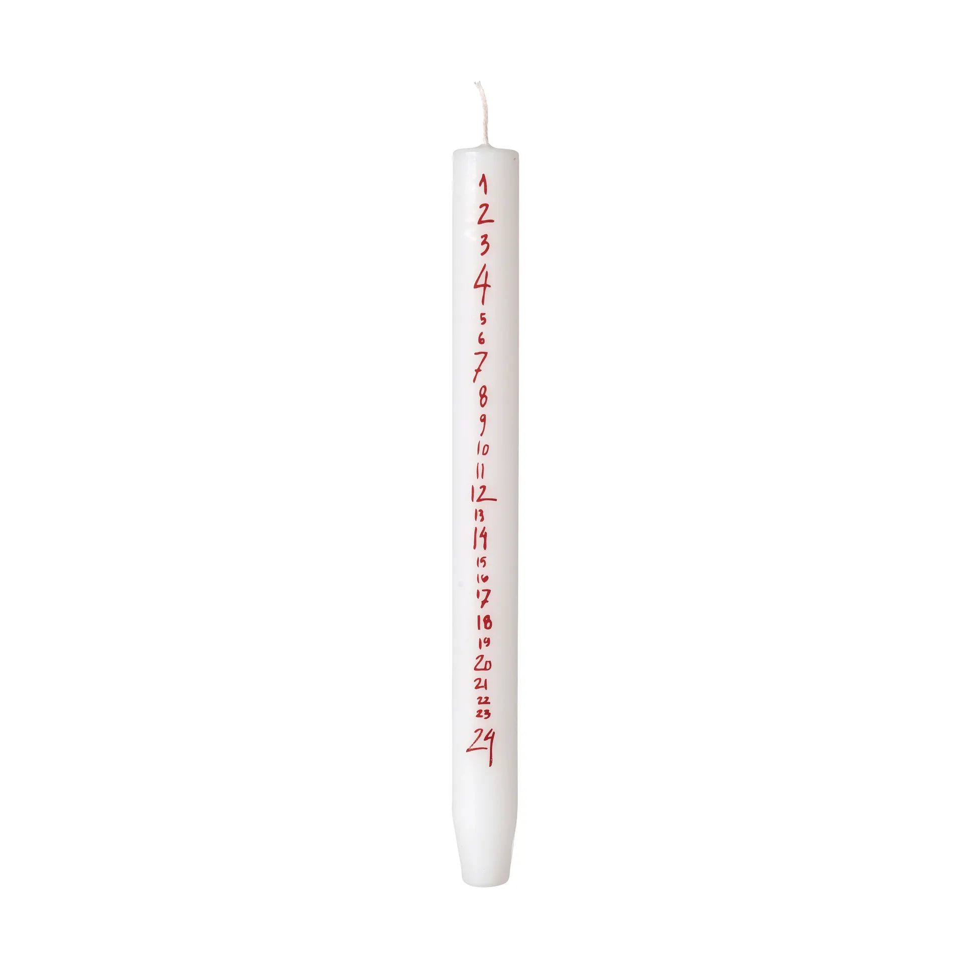 Handwritten アドベントキャンドル, Pure White-Red Broste Copenhagen | ブロスト コペンハーゲン