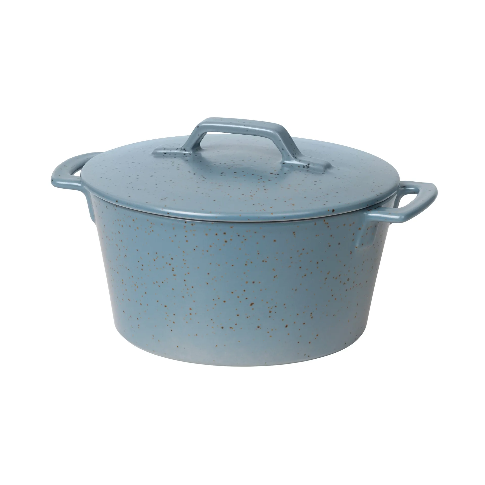 Hasle キャセロール ディッシュ 19x23.5 cm, flintstone blue granite Broste Copenhagen | ブロスト コペンハーゲン