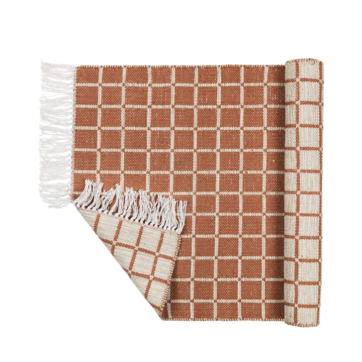 Henny コットン ラグ  70x140 cm, light grey-rustic brown Broste Copenhagen | ブロスト コペンハーゲン