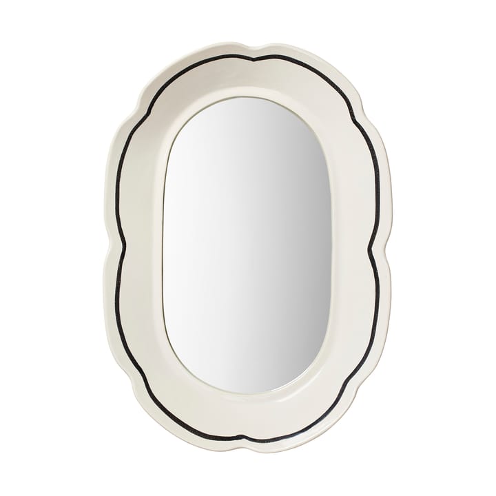 Hilma 鏡 30x45 cm - Off white-black - Broste Copenhagen | ブロスト コペンハーゲン