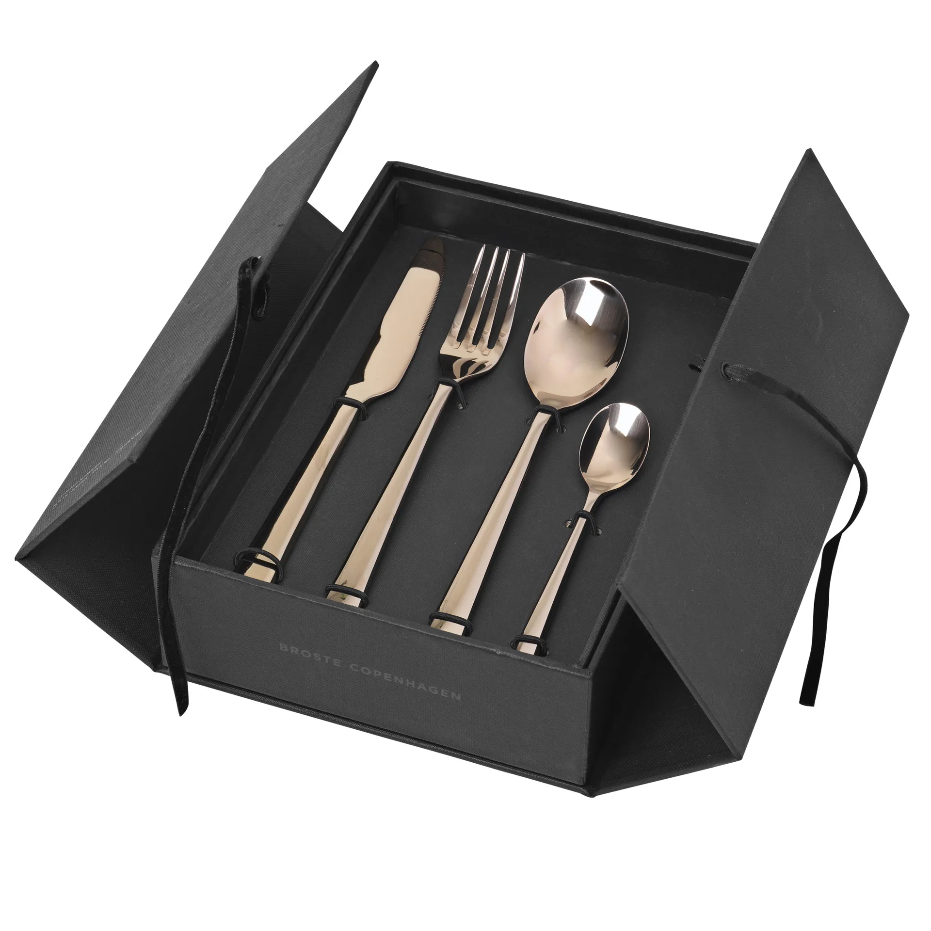 Hune カトラリー 16 ピース, titanium espresso Broste Copenhagen | ブロスト コペンハーゲン