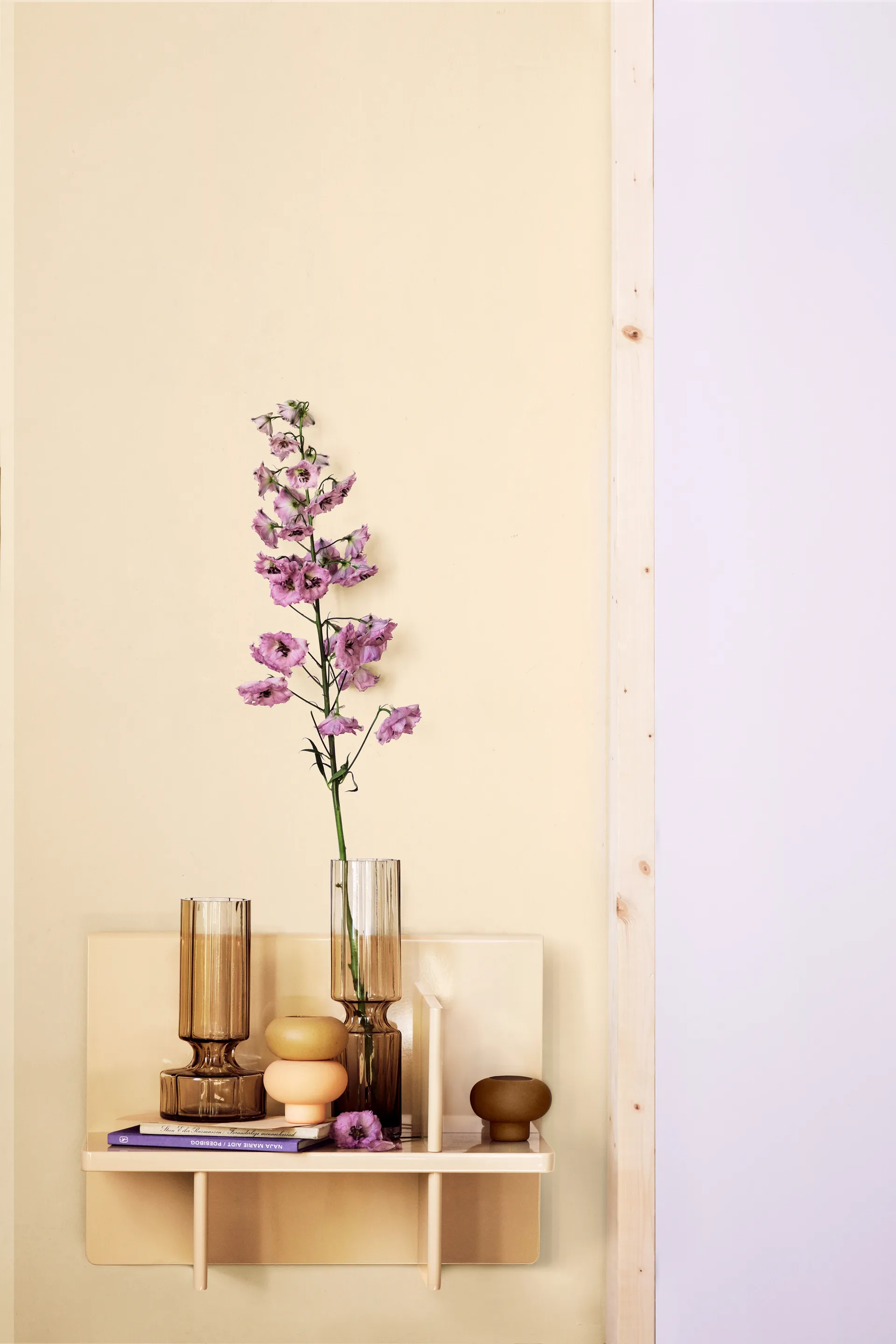 Hyacint ガラス花瓶 31.7 cm, Indian tan Broste Copenhagen | ブロスト コペンハーゲン