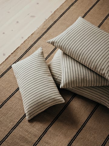 Karen クッションカバー - Light beige-black, 60x60 cm - Broste Copenhagen | ブロスト コペンハーゲン