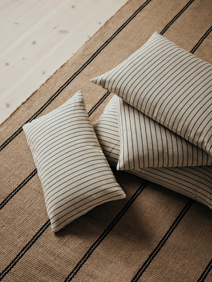 Karen クッションカバー, Light beige-black, 60x60 cm Broste Copenhagen | ブロスト コペンハーゲン