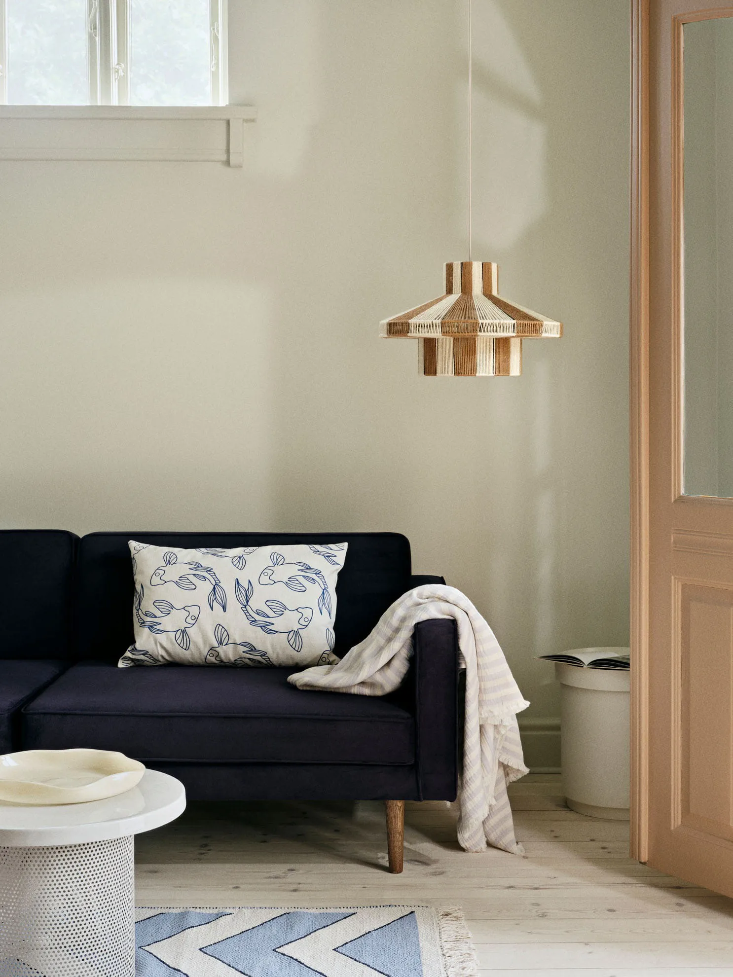 Koi ピローケース 40x60 cm, Intense blue Broste Copenhagen | ブロスト コペンハーゲン