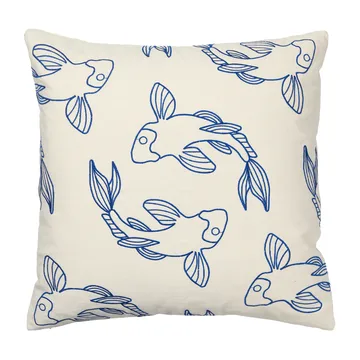 Koi クッションカバー 50x50 cm - Intense blue - Broste Copenhagen | ブロスト コペンハーゲン