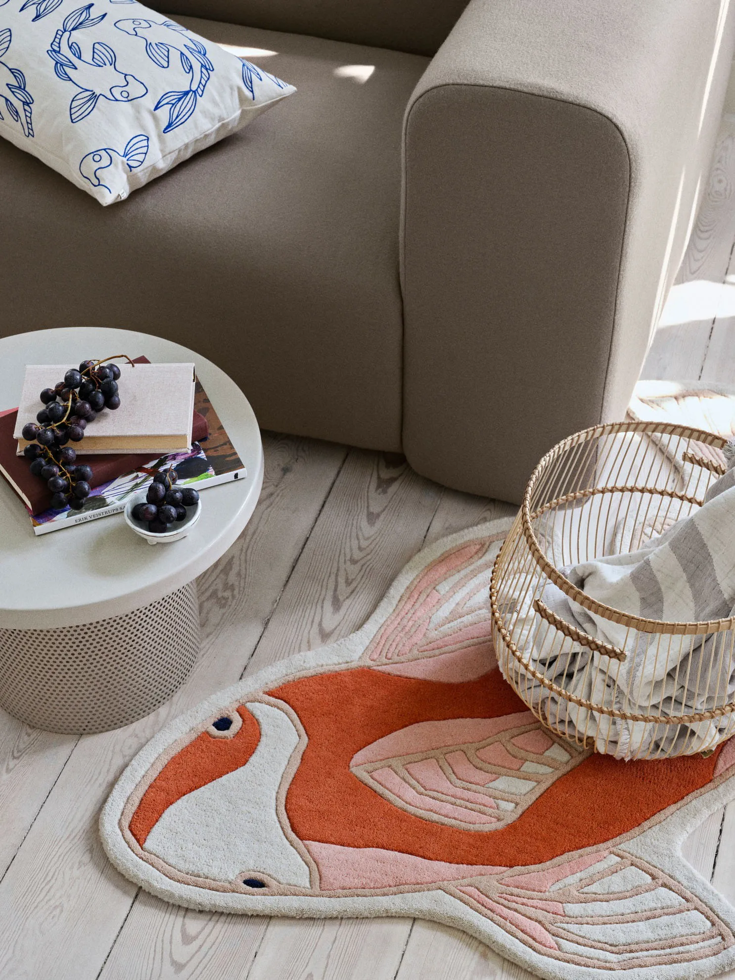 Koi ラグ 97x130 cm, Pumkin orange Broste Copenhagen | ブロスト コペンハーゲン