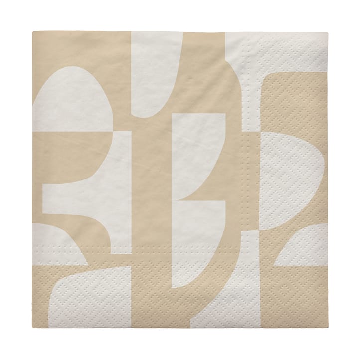 Lara ナプキン 33x33 cm 20枚セット - Black-off white - Broste Copenhagen | ブロスト コペンハーゲン