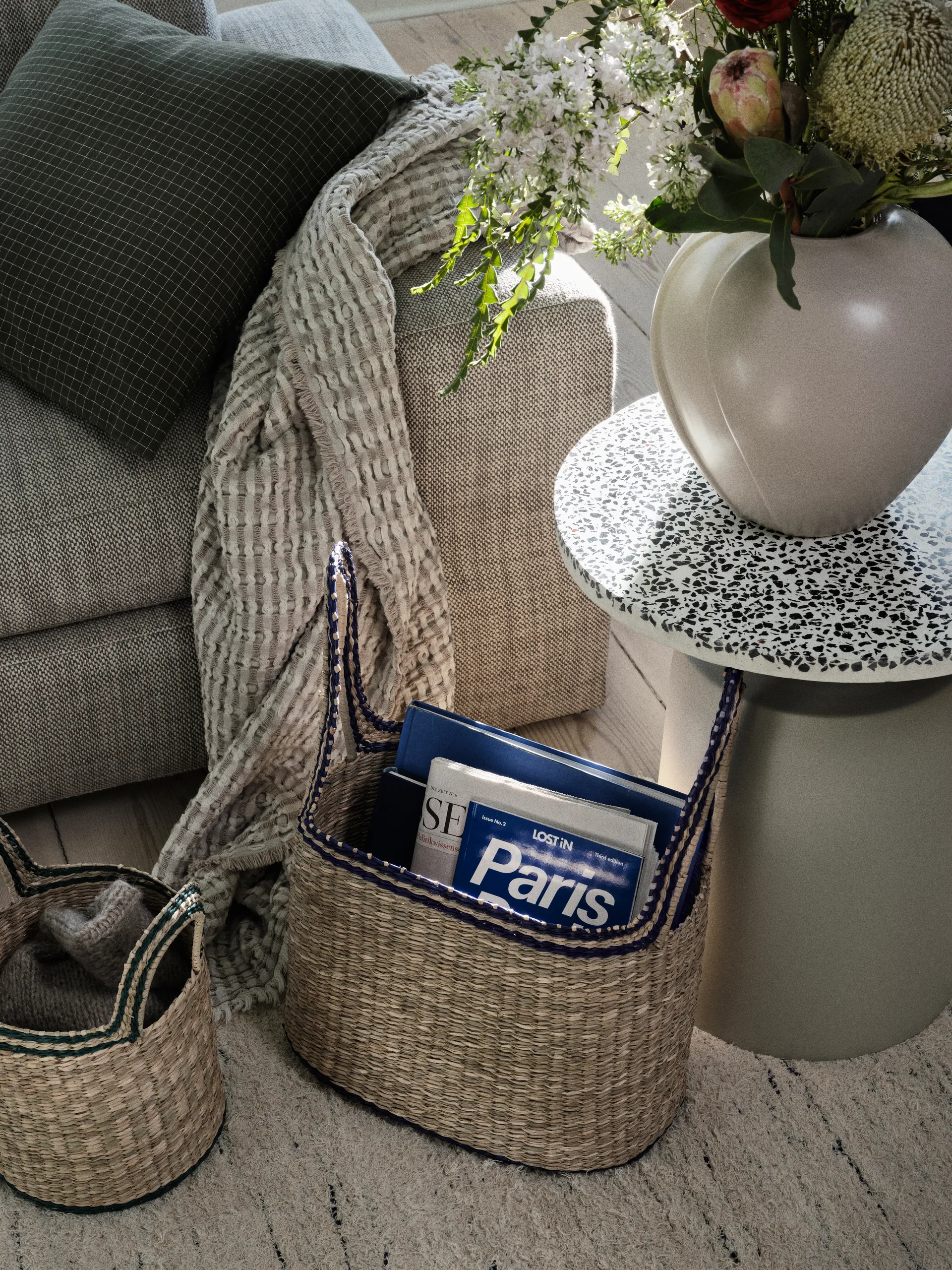 Leda 花瓶 Ø25x25 cm, Grey sand Broste Copenhagen | ブロスト コペンハーゲン