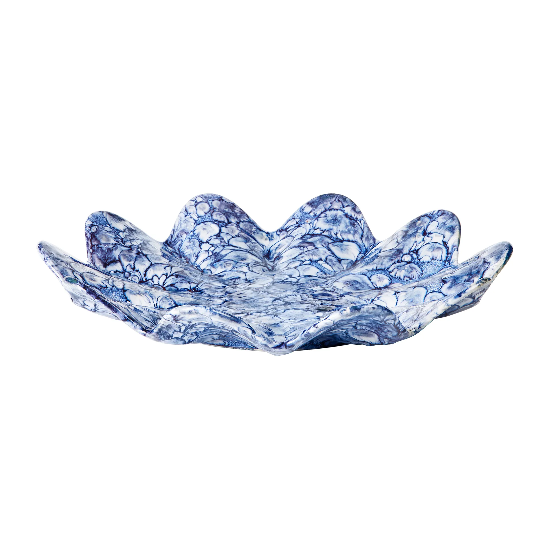 Lilja デコレーション ソーサー Ø38 cm, Intense blue-white Broste Copenhagen | ブロスト コペンハーゲン