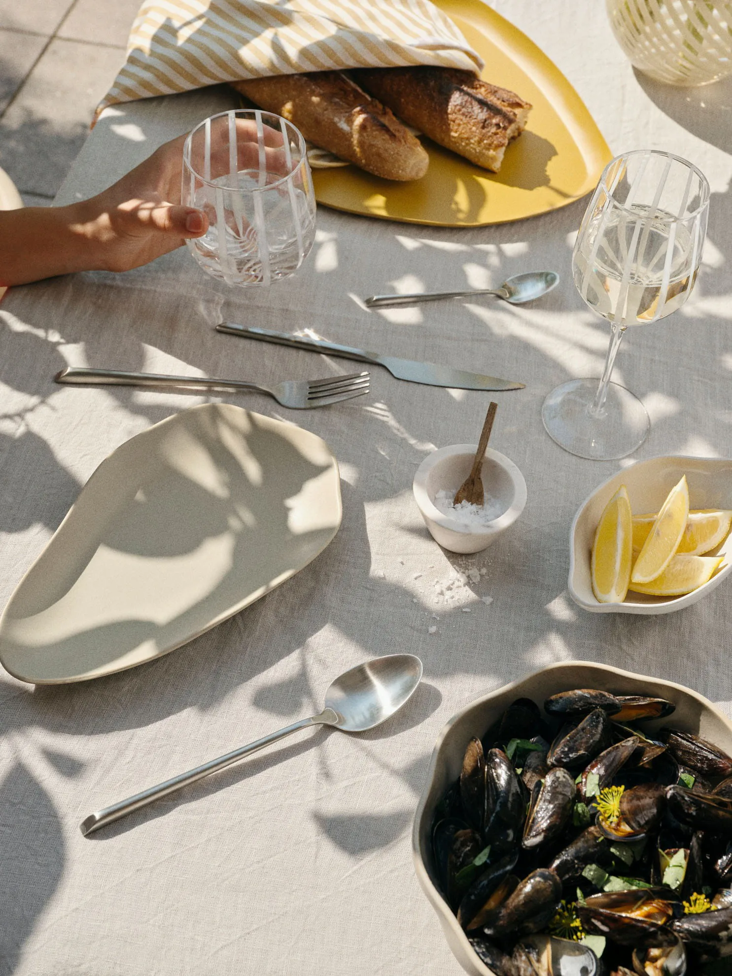 Limfjord ボウル Ø20 cm, Light Grey Broste Copenhagen | ブロスト コペンハーゲン