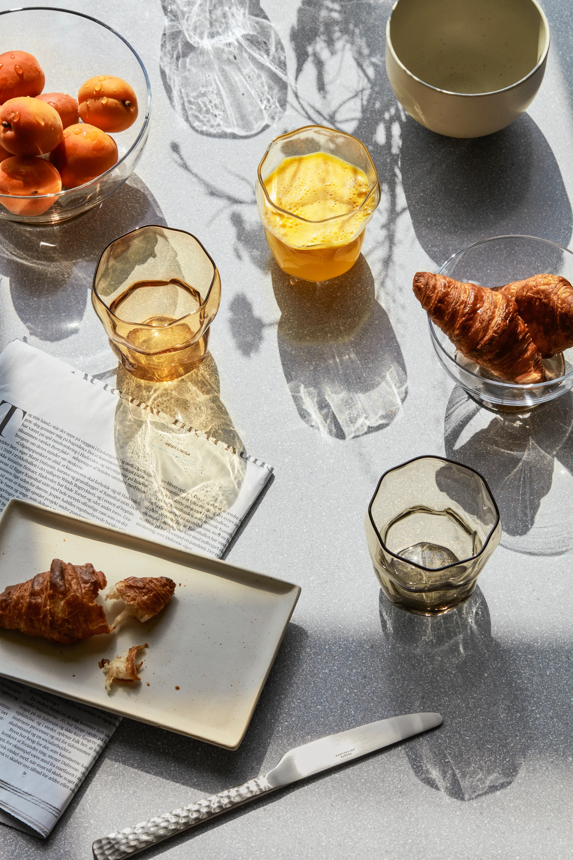 Limfjord グラス 25 cl, Light grey Broste Copenhagen | ブロスト コペンハーゲン