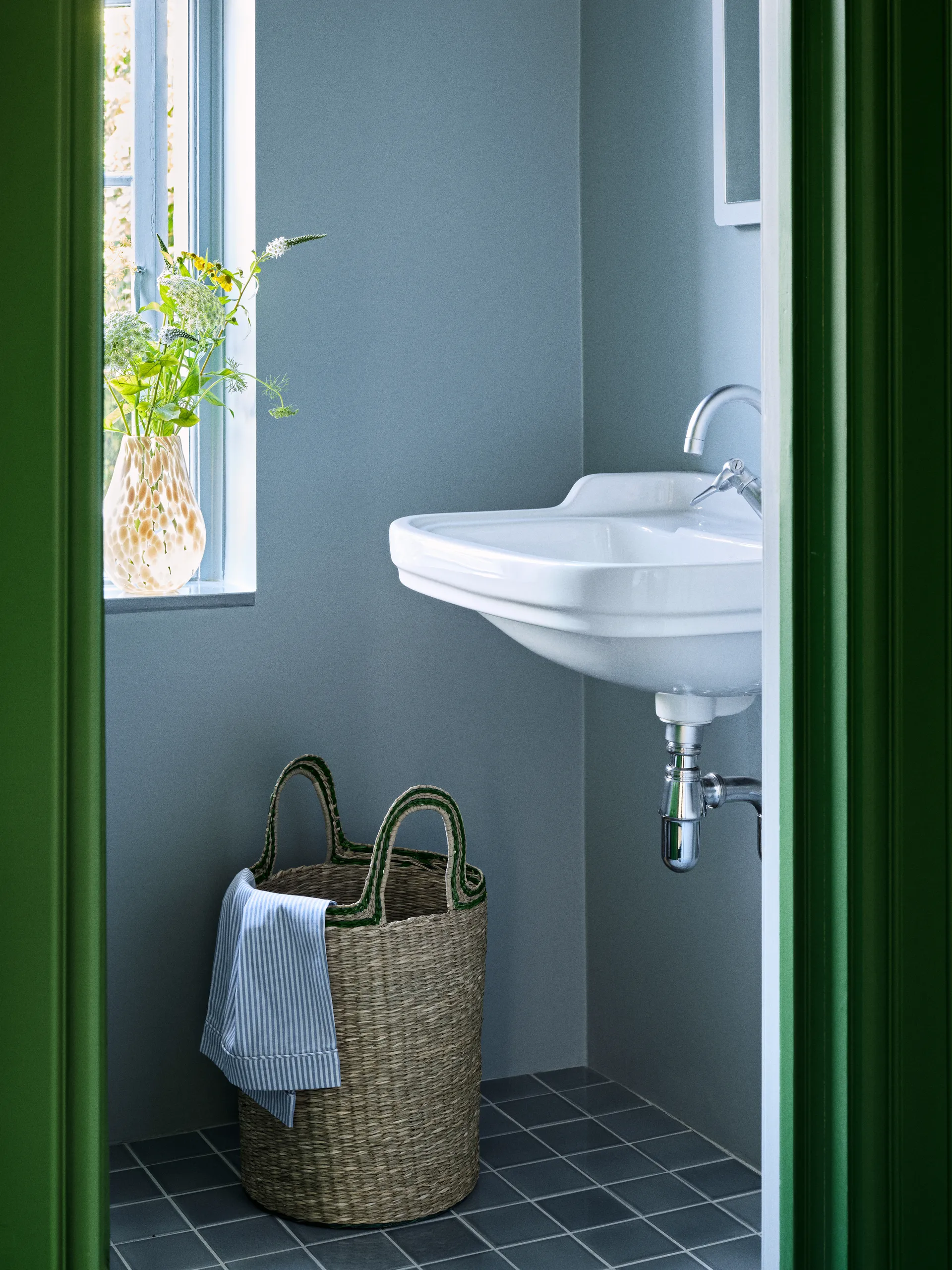 Lykke 収納ボックス 3個セット, Natural-green Broste Copenhagen | ブロスト コペンハーゲン