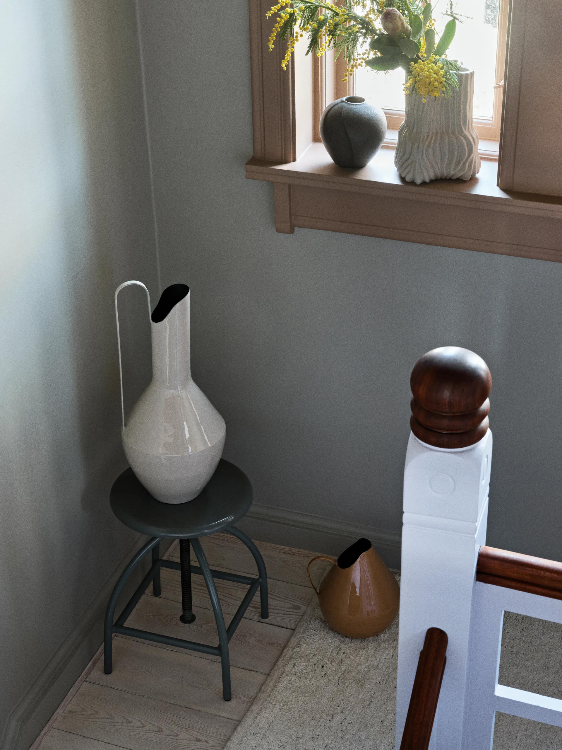 Magny 花瓶 23.5 cm tall., Castle beige Broste Copenhagen | ブロスト コペンハーゲン